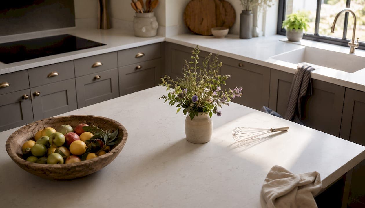 Warm grey kitchen cabinets: a South Wales guide