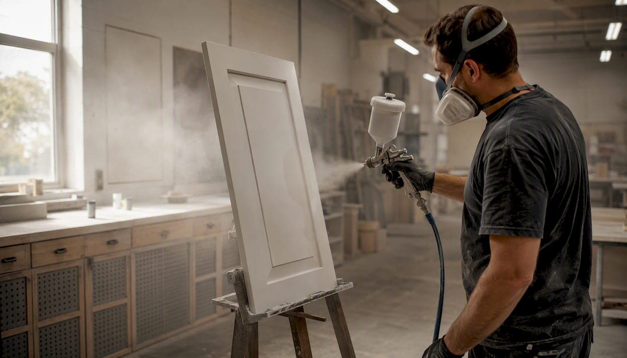 Kitchen cabinet spraying: costs, process & how to choose
