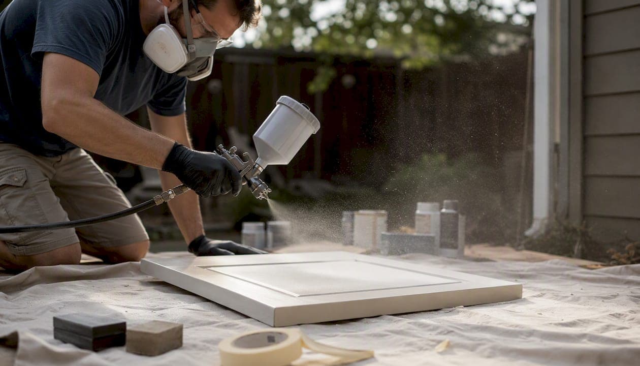 How to spray melamine cabinets: a complete DIY guide