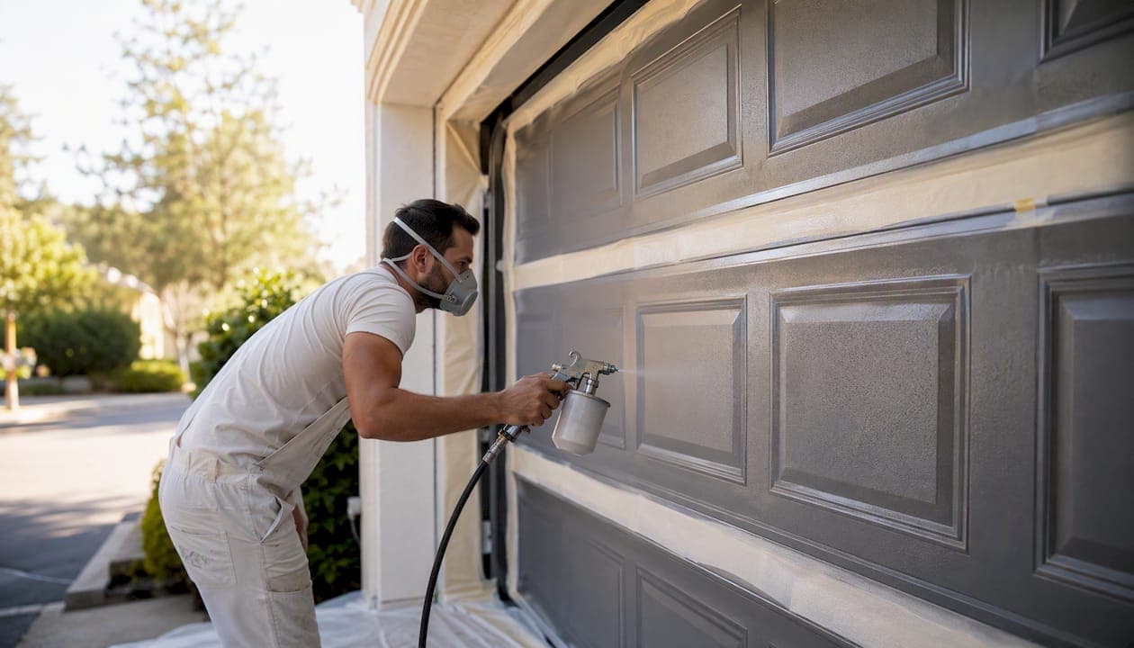 Garage door respray: your cost-effective alternative to replacement