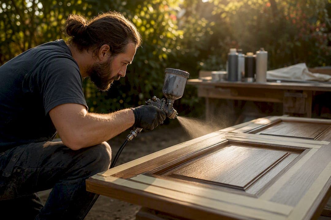 Spray over woodgrain composite door: pro vs DIY guide