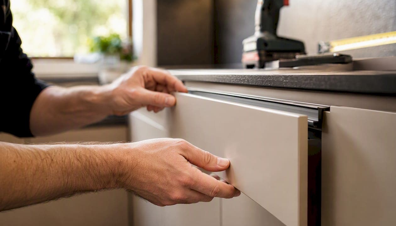Convert kitchen to handleless: practical retrofit options