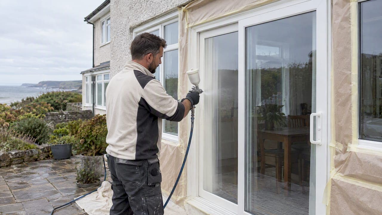 Coastal UPVC Spraying: Average £1,350 Whole House, 8–15 Year Finish