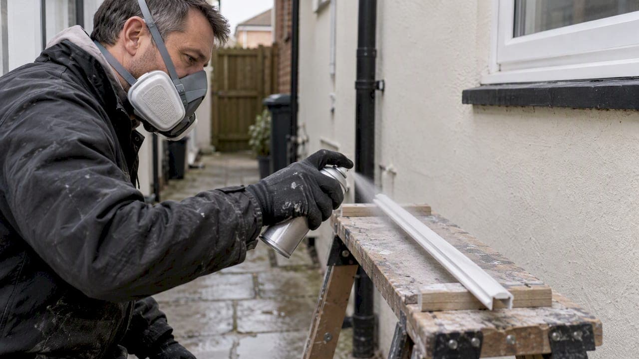 Spray uPVC Beading: Small DIY Jobs, 2K Needs a Booth in the UK